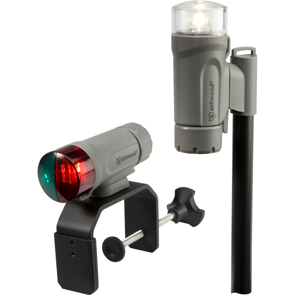 Attwood Clamp-On Portable LED Light Kit - Marine Gray | SendIt Sailing