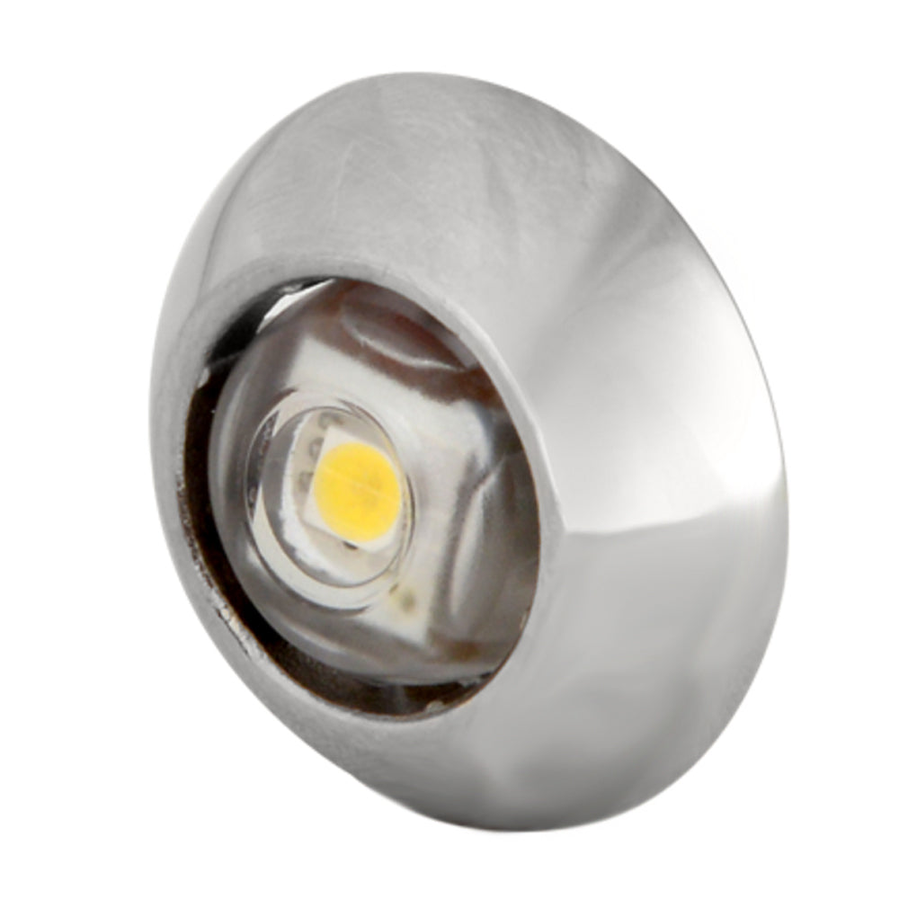 Lumitec Exuma Courtesy Light - Polished Stainless Housing - Warm White Light | SendIt Sailing