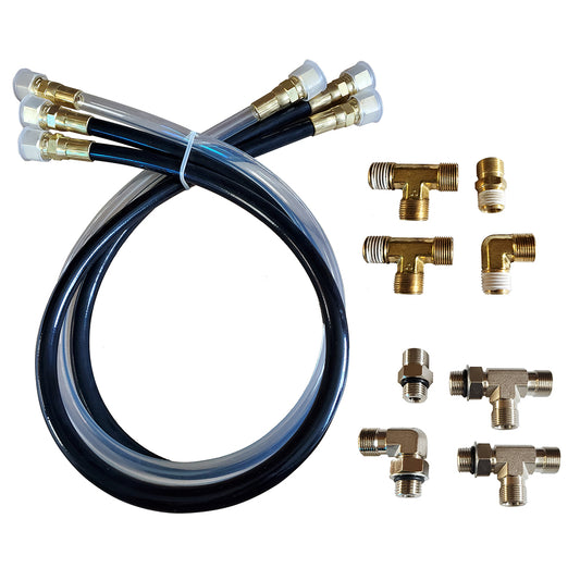Si-Tex Autopilot Hydraulic Steering Installation Kit with Hoses and Fittings | SendIt Sailing