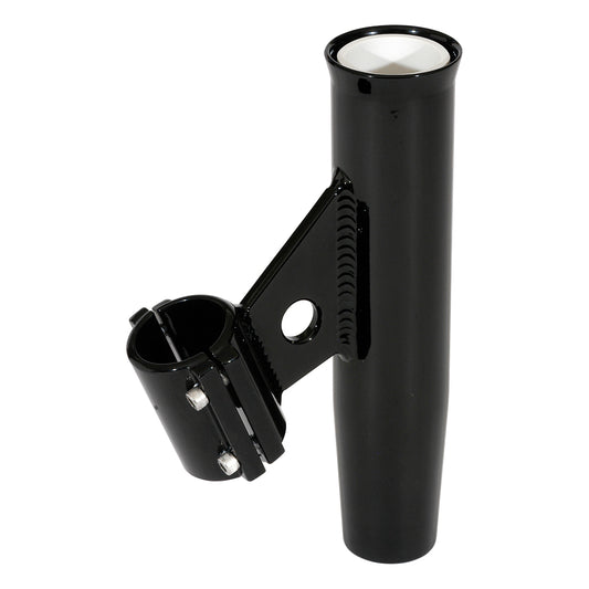 Lee's Clamp-On Rod Holder - Black Aluminum - Vertical Mount - Fits 1.900in OD Pipe | SendIt Sailing