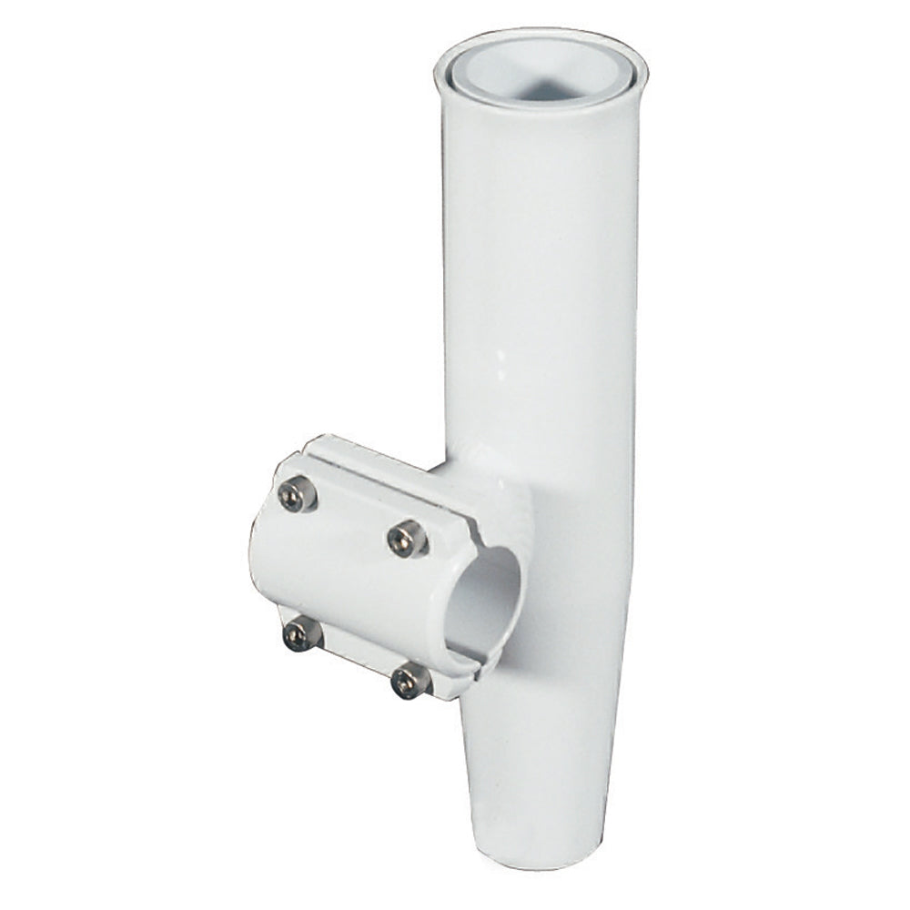 Lee's Clamp-On Rod Holder - White Aluminum - Horizontal Mount - Fits 1.050in OD Pipe | SendIt Sailing