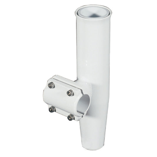 Lee's Clamp-On Rod Holder - White Aluminum - Horizontal Mount - Fits 1.050in OD Pipe | SendIt Sailing