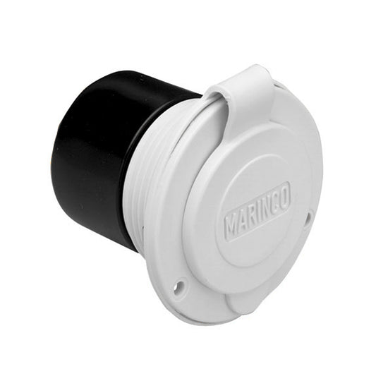 Marinco 15A 125V On-Board Charger Inlet - Front Mount - White | SendIt Sailing