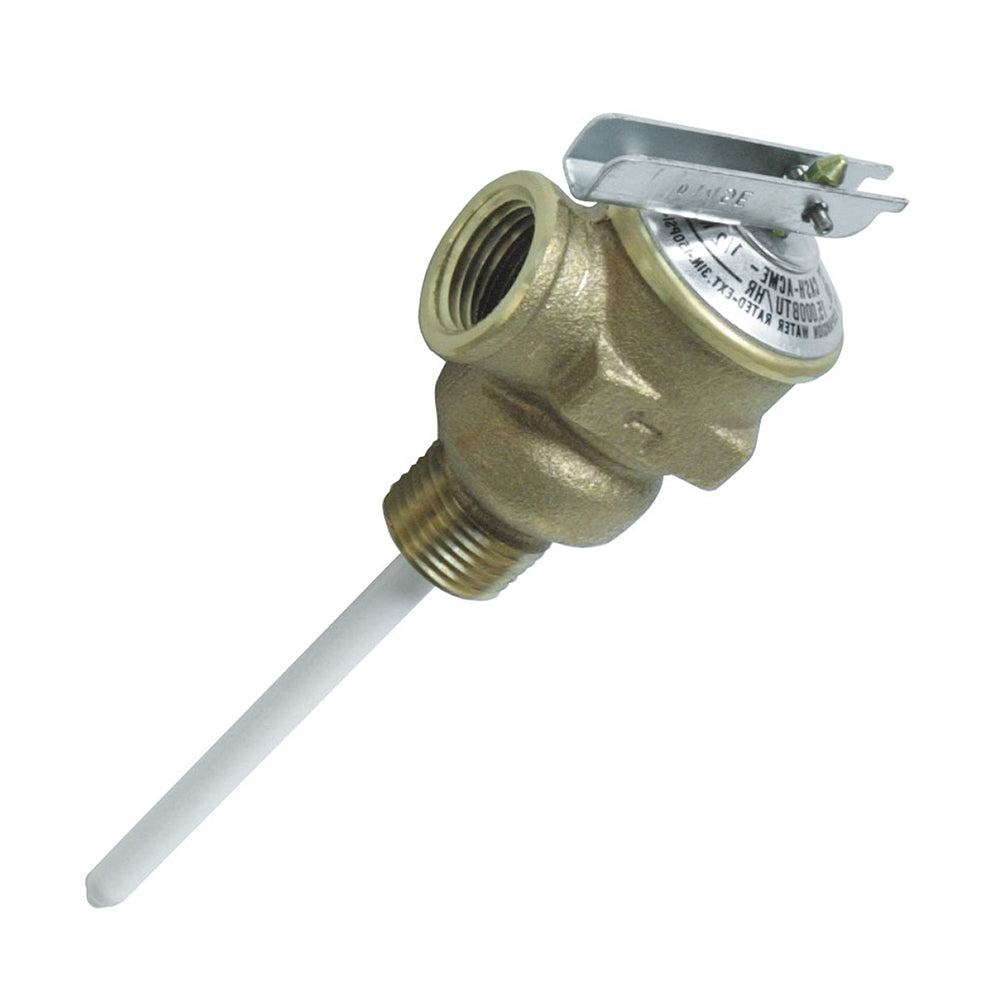 Camco Temperature & Pressure Relief Valve - 1/2in Valve with 4in Probe | SendIt Sailing