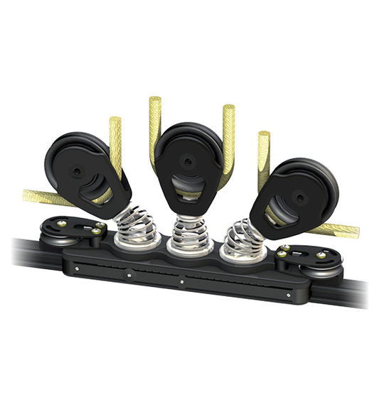 Antal 614.235 Big Boat Car - Maxi 47 L=430mm - 2 Shackles + Control Sheave + Becket | SendIt Sailing