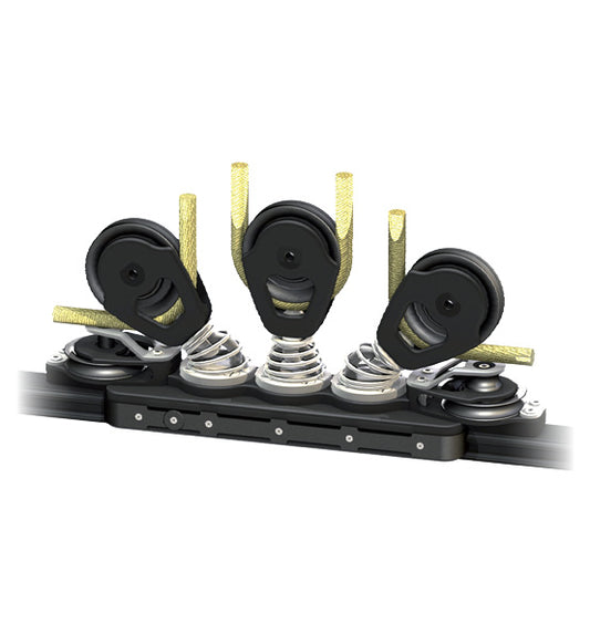 Antal 615.236 Maxi 67 Car L=430 3 Eyebolts --1+1 Sheave with Becket | SendIt Sailing