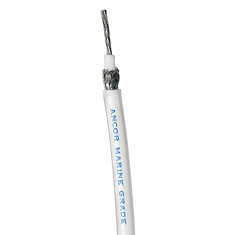 Ancor Coaxial Cable - RG 58CU - White - 100ft | SendIt Sailing