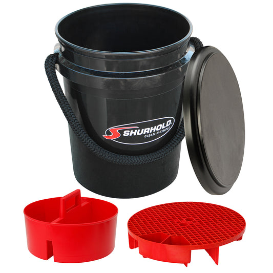 Shurhold One Bucket Kit - 5 Gallon - Black | SendIt Sailing
