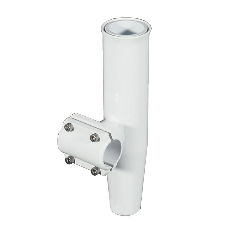 Lee's Clamp-On Rod Holder - White Aluminum - Horizontal Mount - Fits 1.900in OD Pipe | SendIt Sailing