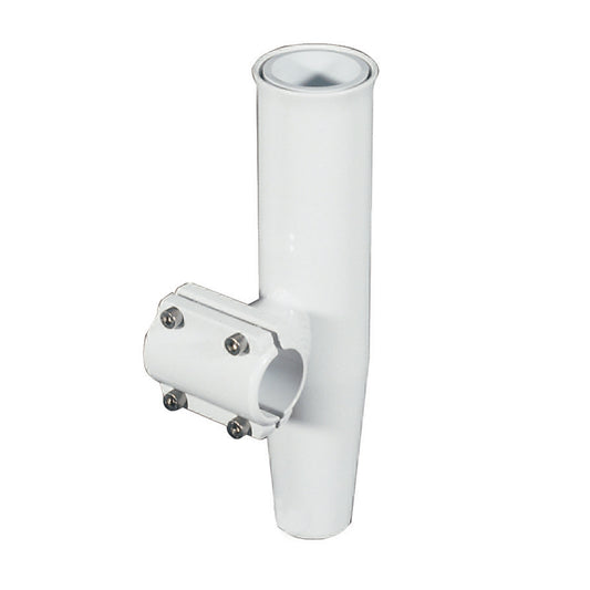 Lee's Clamp-On Rod Holder - White Aluminum - Horizontal Mount - Fits 1.900in OD Pipe | SendIt Sailing