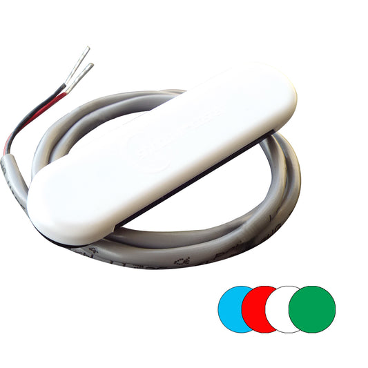 Shadow-Caster Courtesy Light with 2ft Lead Wire - White ABS Cover - RGB Multi-Color - 4-Pack | SendIt Sailing