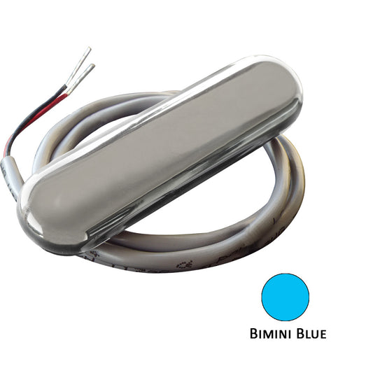 Shadow-Caster Courtesy Light w/2ft Lead Wire - 316 SS Cover - Bimini Blue - 4-Pack | SendIt Sailing