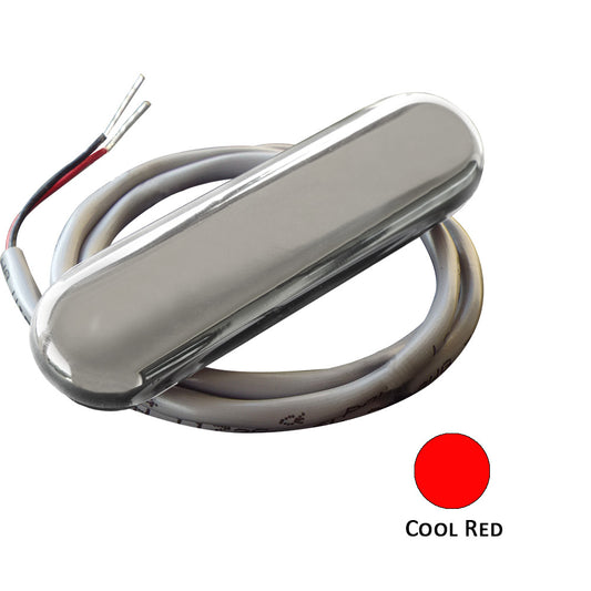 Shadow-Caster Courtesy Light with 2ft Lead Wire - 316 SS Cover - Cool Red - 4-Pack | SendIt Sailing