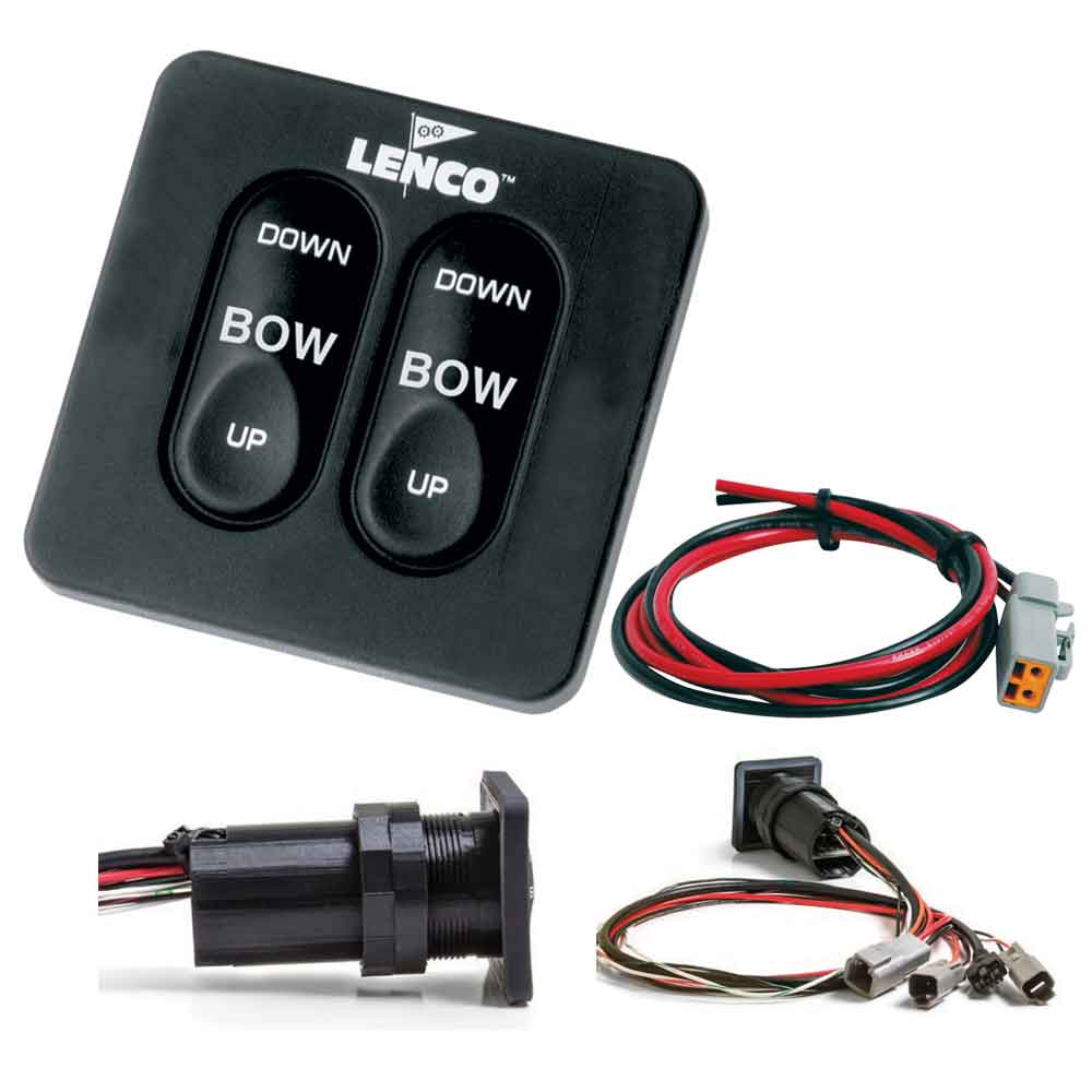 Lenco Standard Integrated Tactile Switch Kit with Pigtail for Single Actuator Systems | SendIt Sailing