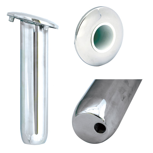 Tigress Blind Mount Round Head Closed Base Rod Holder - 15 degree - 9in | SendIt Sailing