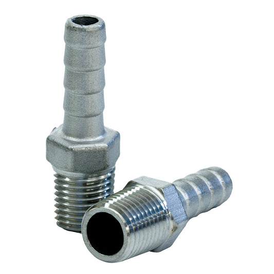 Tigress Stainless Steel Pipe to Hose Adapter - 1/4in IPS | SendIt Sailing