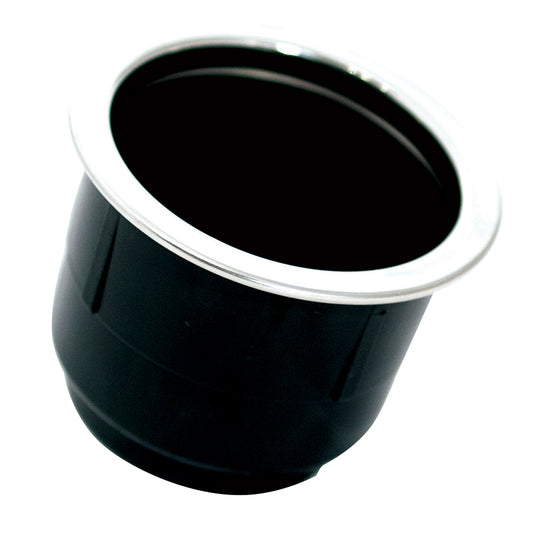 Tigress Black Plastic Cup Holder Insert with SS Ring On Top | SendIt Sailing