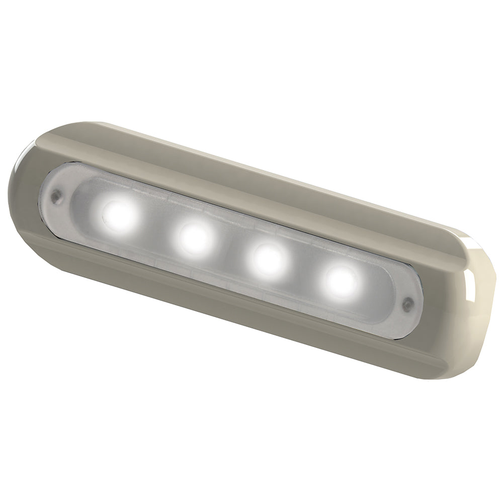 TACO 4-LED Deck Light - Flat Mount - White Housing | SendIt Sailing