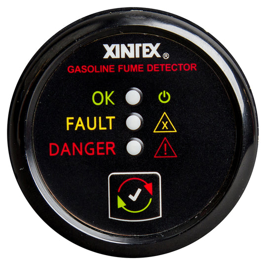 Fireboy-Xintex Gasoline Fume Detector - Black Bezel - 12/24V | SendIt Sailing