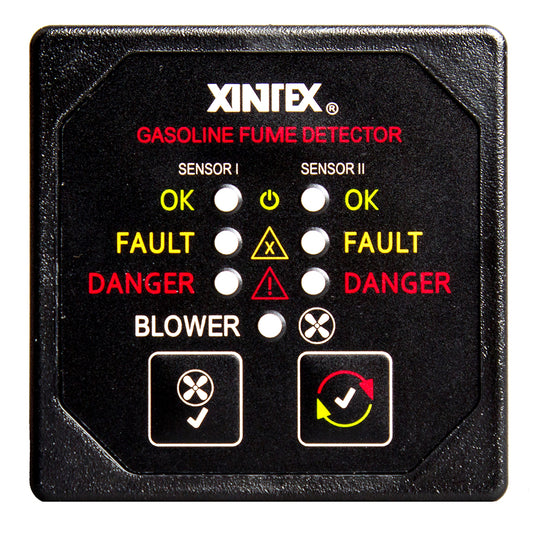 Fireboy-Xintex Gasoline Fume Detector with Dual Channel and Blower Control - 12/24V | SendIt Sailing