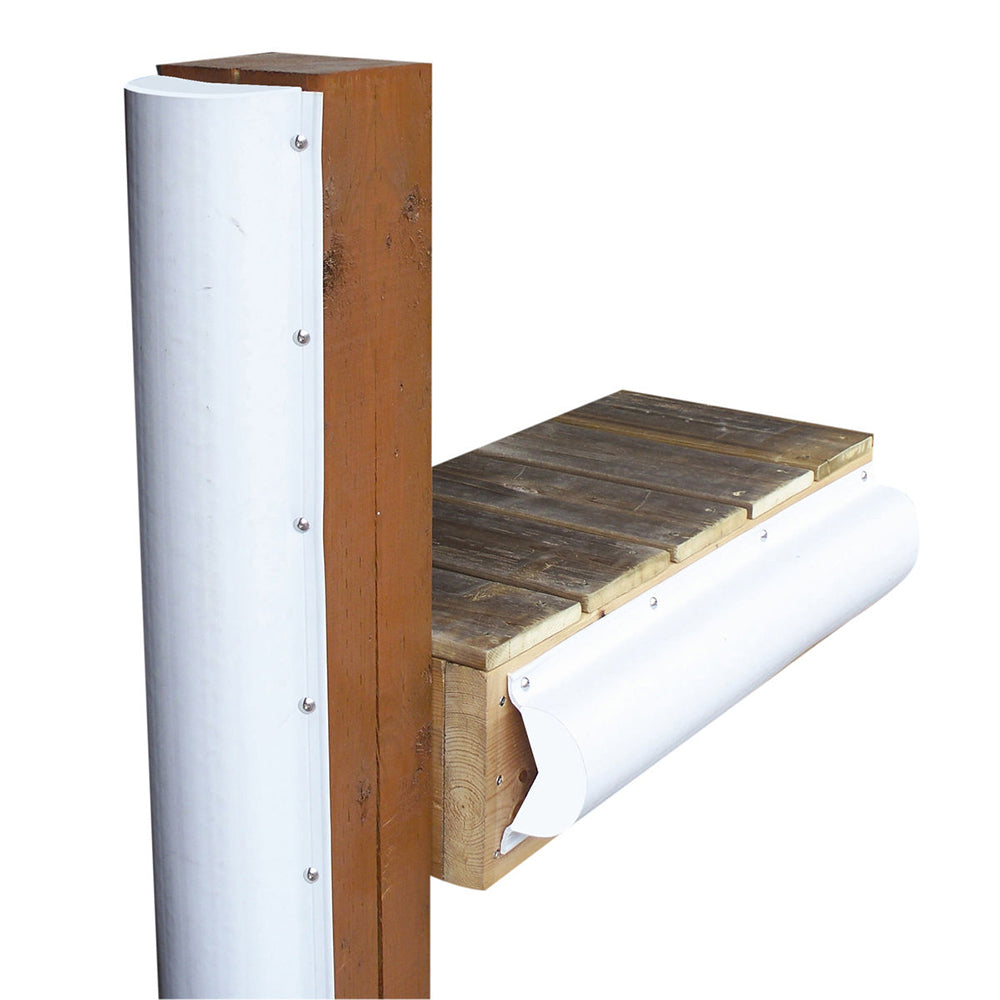 Dock Edge Piling Bumper - One End Capped - 6ft - White | SendIt Sailing