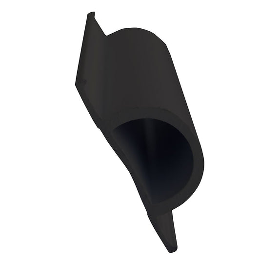 Dock Edge Standard inDin PVC Profile - 16ft Roll - Black | SendIt Sailing