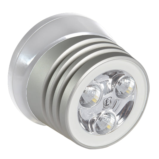 Lumitec Zephyr LED Spreader/Deck Light - Brushed White Base - White Non-Dimming | SendIt Sailing