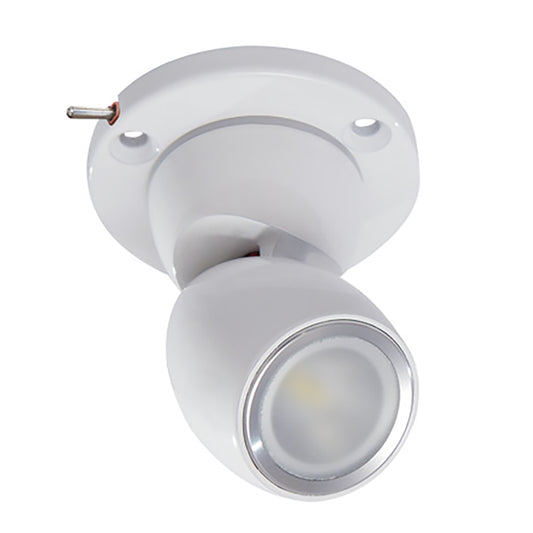 Lumitec GAI2 Warm White Dimming - Heavy-Duty Base with Built-In Switch - White Housing | SendIt Sailing