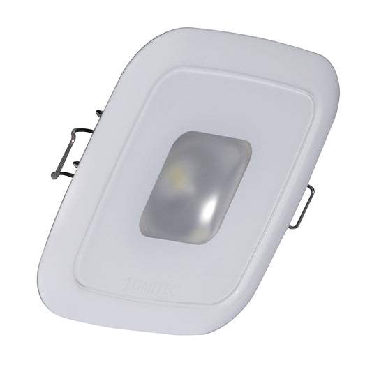 Lumitec Square Mirage Down Light - Spectrum RGBW Dimming - White Bezel | SendIt Sailing