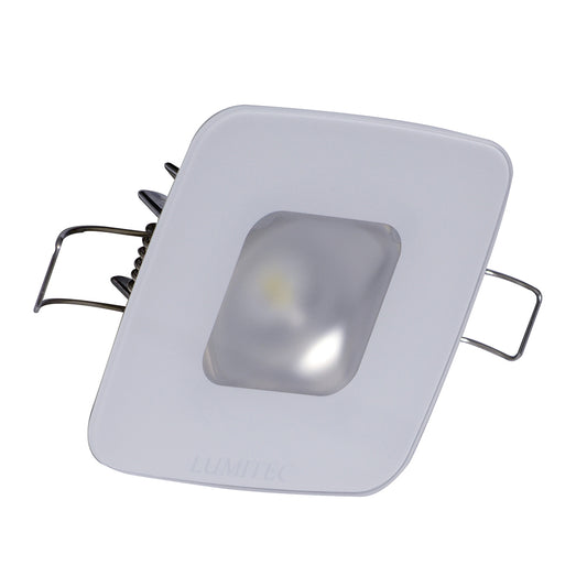 Lumitec Square Mirage Down Light - Warm White Dimming - Hi CRI - Glass Housing - No Bezel | SendIt Sailing