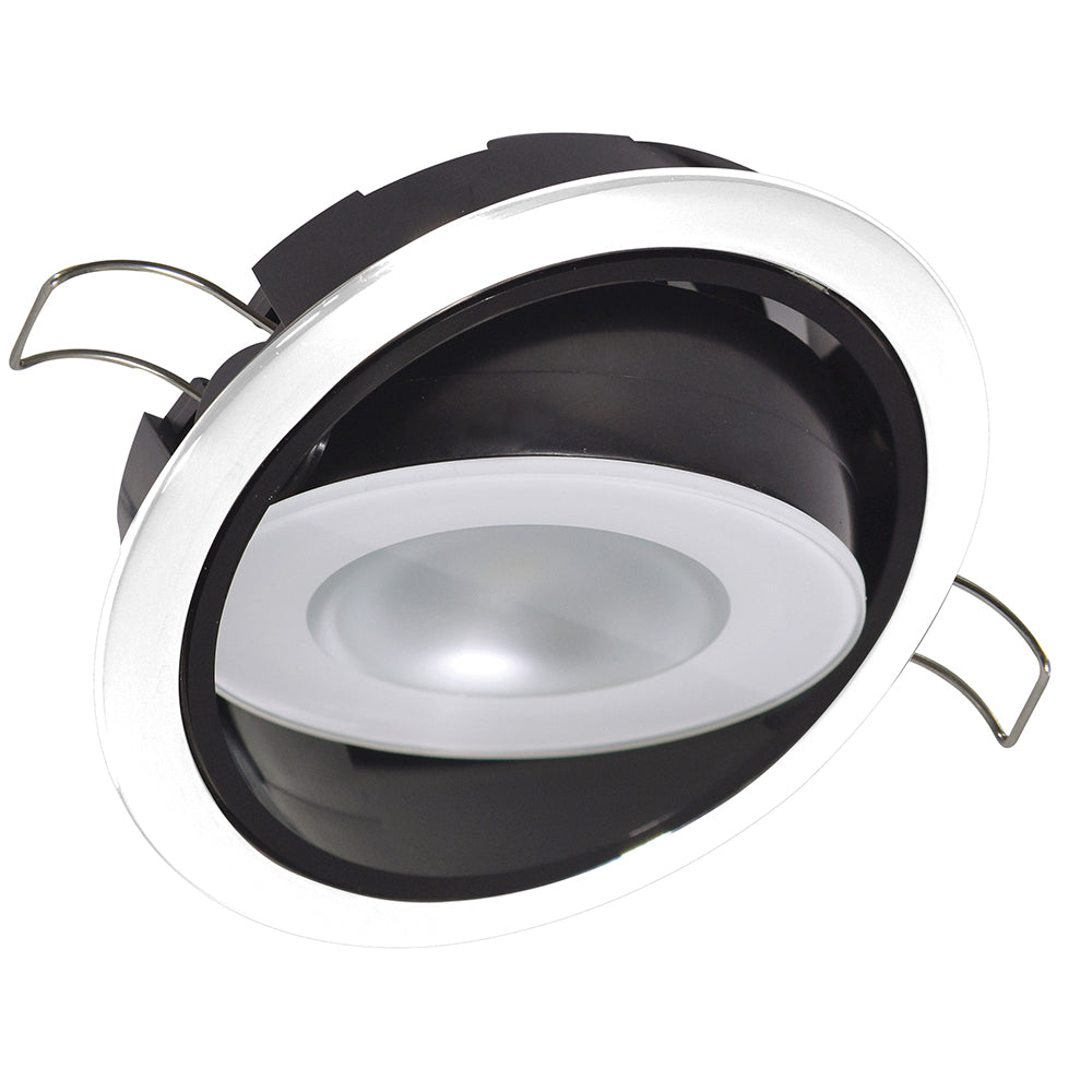 Lumitec Mirage Positionable Down Light - White Dimming - White Bezel | SendIt Sailing