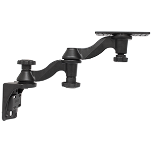 RAM Mount Vertical Double 6in Swing Arms with 6.25in X 2in Rectangle Base & Vertical Mounting Base | SendIt Sailing