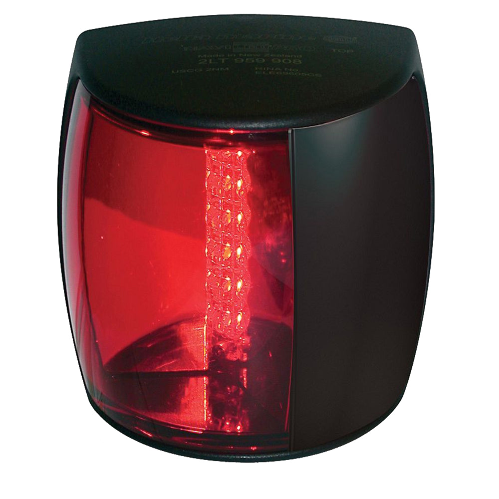 Hella Marine NaviLED PRO Port Navigation Lamp - 3nm - Red Lens/Black Housing | SendIt Sailing