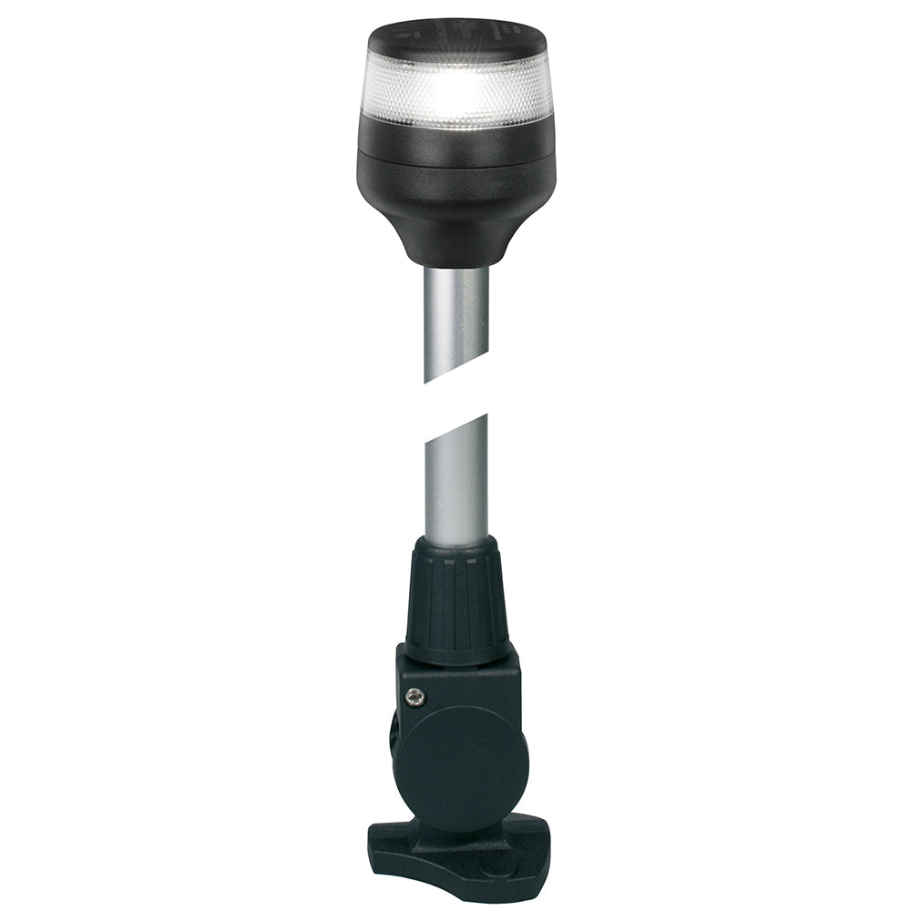 Hella Marine NaviLED 360 Compact All Round Lamp - 2nm - 12in Fold Down Base - Black | SendIt Sailing