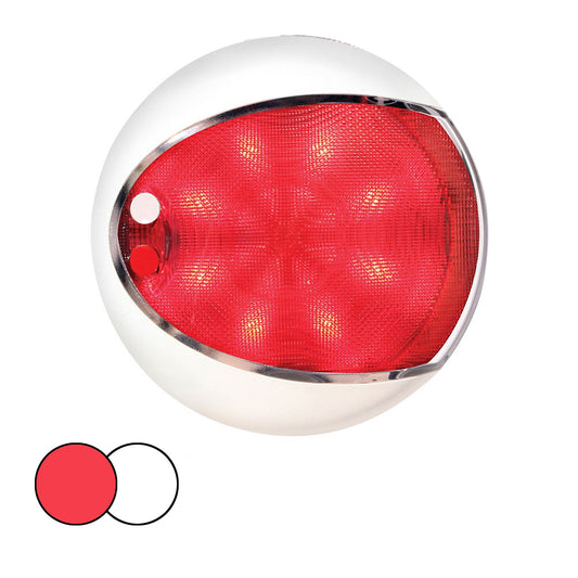 Hella Marine EuroLED 130 Surface Mount Touch Lamp - Red/White LED - White Housing | SendIt Sailing