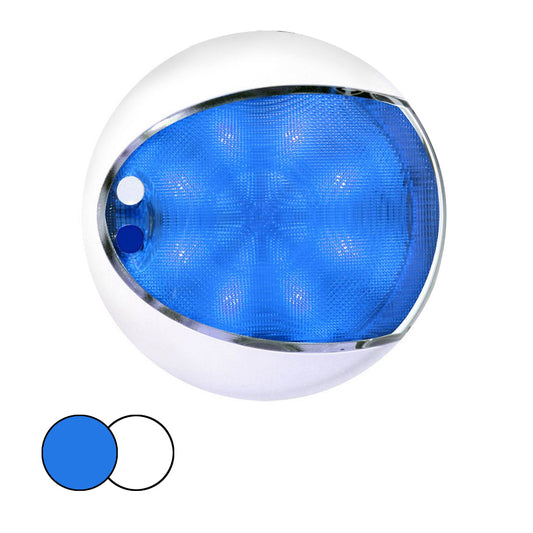 Hella Marine EuroLED 175 Surface Mount Touch Lamp - Blue/White LED - White Housing | SendIt Sailing