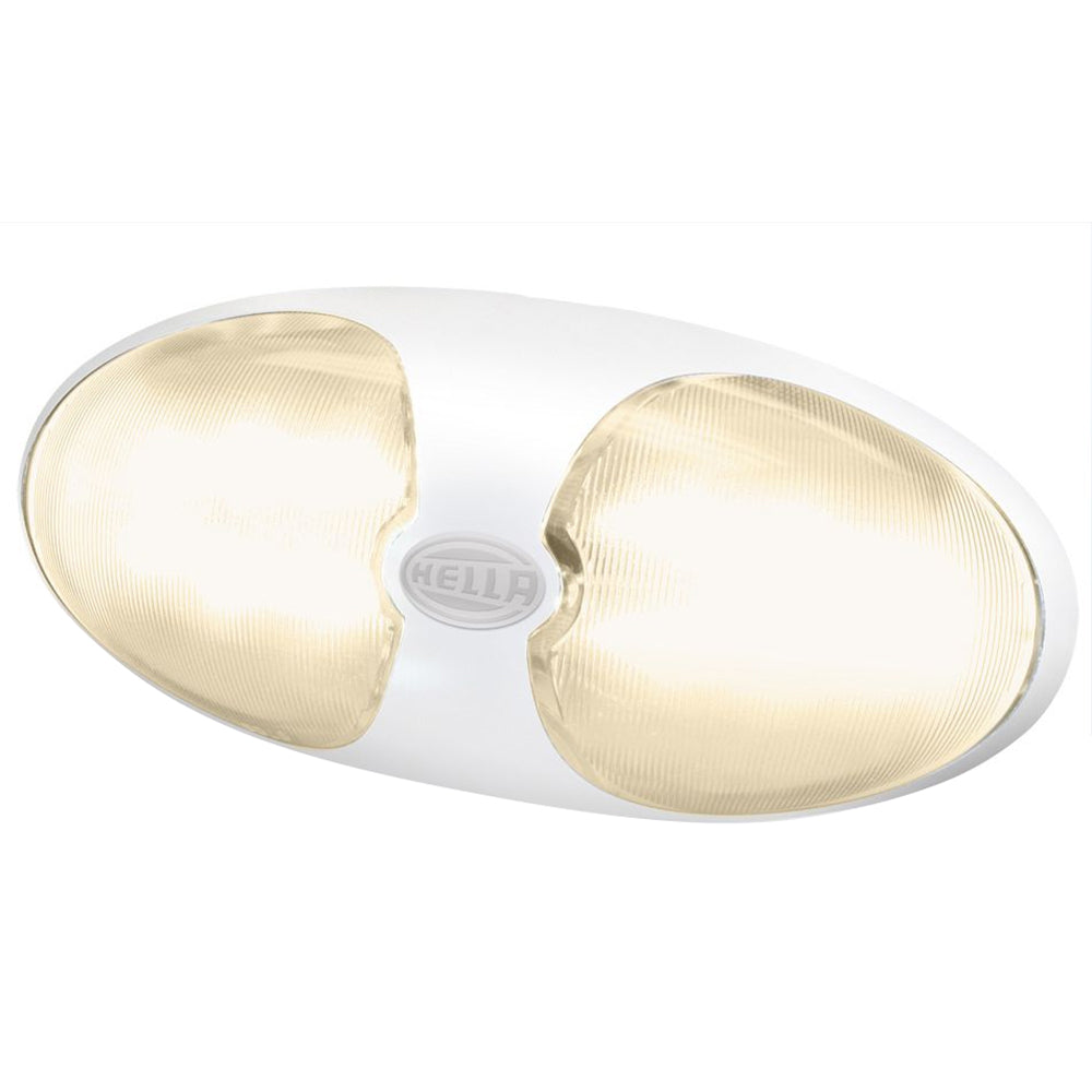 Hella Marine DuraLED 12 Interior/Exterior Lamp - Warm White LED - White Housing | SendIt Sailing