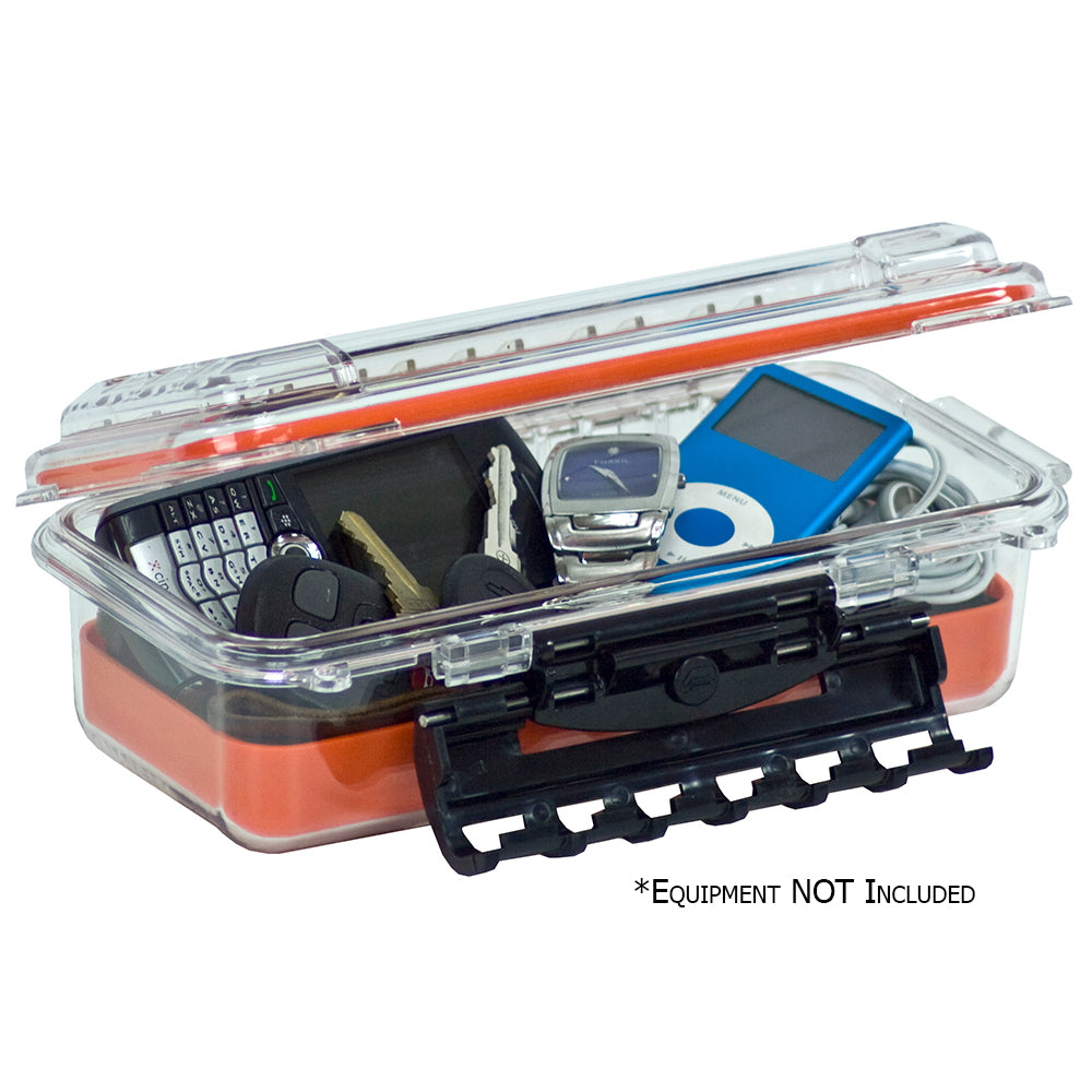 Plano Waterproof Polycarbonate Storage Box - 3500 Size - Orange/Clear | SendIt Sailing