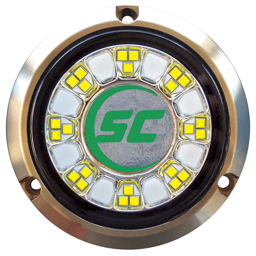 Shadow-Caster SCR-24 Bronze Underwater Light - 24 LEDs - Aqua Green | SendIt Sailing