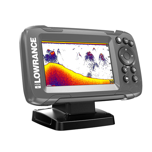 Lowrance HOOKLowrance GBSA-1 Gimbal Bracket with Swivel Adapter | SendIt Sailing-4x 4in Bullet Fishfinder Transom Mount Bullet Skimmer Transducer | SendIt Sailing