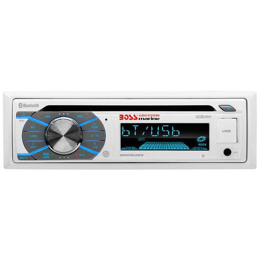 Boss Audio MR508UABW Marine Stereo with AM/FM/CD/BT/USB | SendIt Sailing