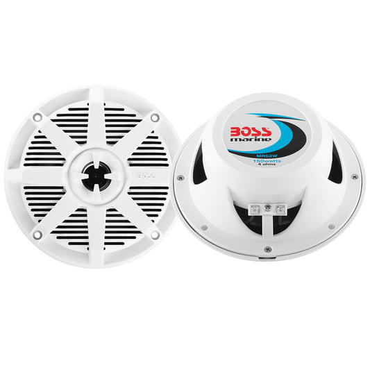 Boss Audio 5.25in MR52W Speaker - White - 150W | SendIt Sailing