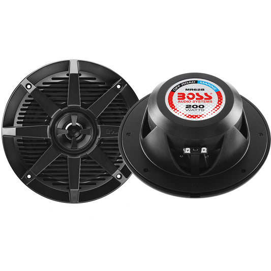 Boss Audio 6.5in MR62B Speaker - Black - 200W | SendIt Sailing
