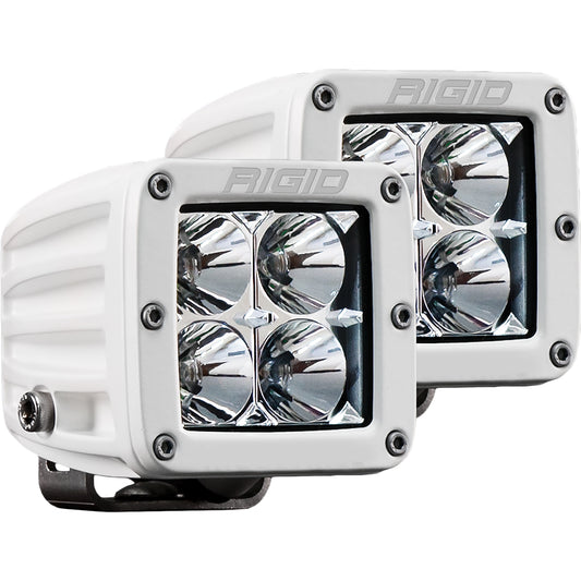 RIGID Industries D-Series PRO Hybrid-Flood LED - Pair - White | SendIt Sailing