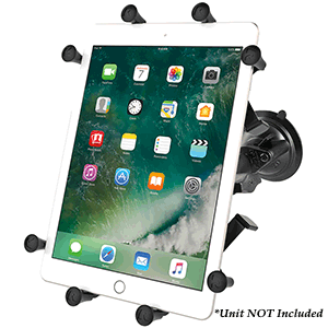 RAM Mount Twist-Lock Suction Cup Mount with Universal X-Grip Cradle for 10in Large Tablets | SendIt Sailing