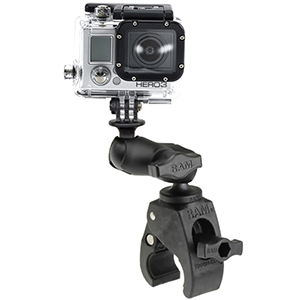 RAM Mount Small Tough-Claw Base with Short Double Socket Arm and GoPro/Action Camera Mount | SendIt Sailing