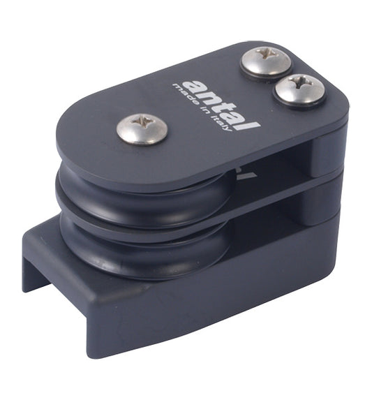 Antal 690.352 End Fitting with 2-Sheave - T-Track 40X8 | SendIt Sailing