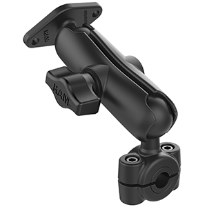 RAM Mount RAM Torque 3/8in - 5/8in Diameter Mini Rail Base with 1in Ball, Medium Arm and Diamond Ball Base | SendIt Sailing