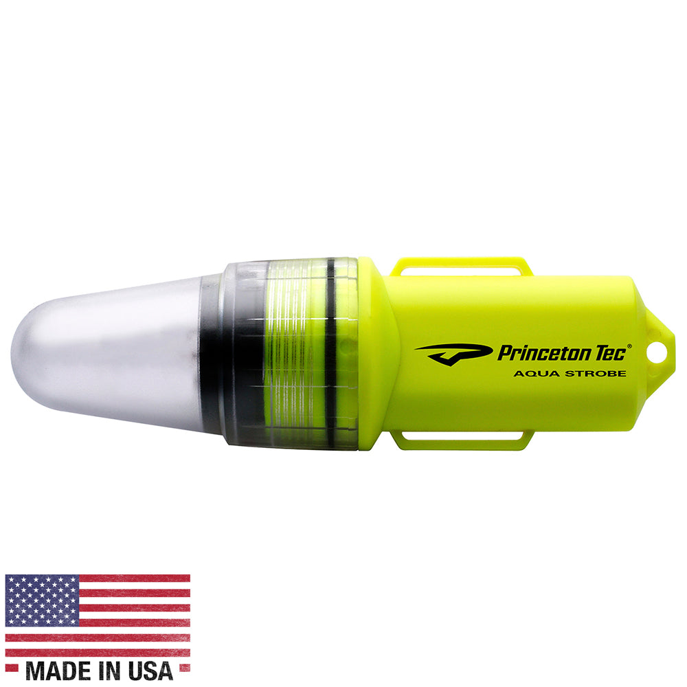 Princeton Tec Aqua Strobe LED - Neon Yellow | SendIt Sailing