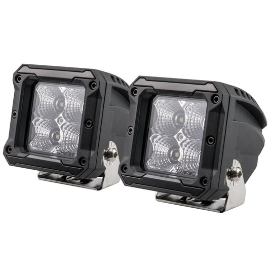 HEISE 4 LED Cube Light - Flood - 3in - 2 Pack | SendIt Sailing